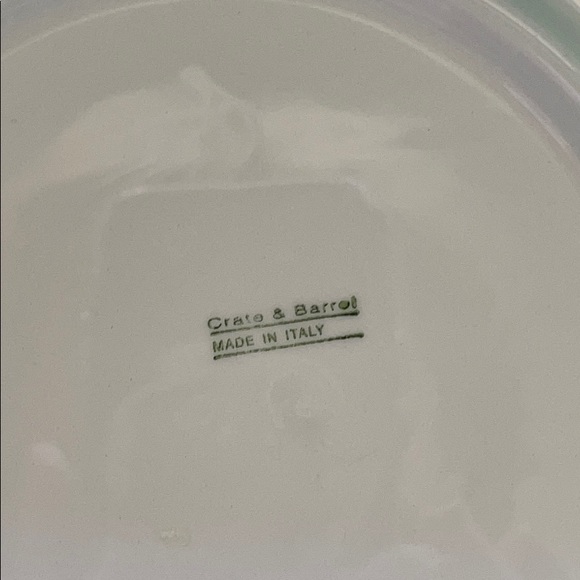 Crate and Barrel Italy Plate Plums Blue White - Picture 6 of 8